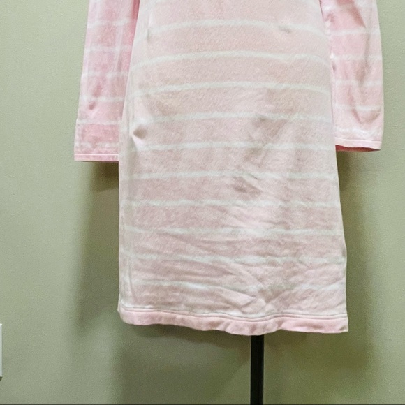SAIL TO SABLE STRIPE KNIT DRESS PINK WHITE COASTAL SUMMER RESORT PREPPY PASTEL - Picture 6 of 11
